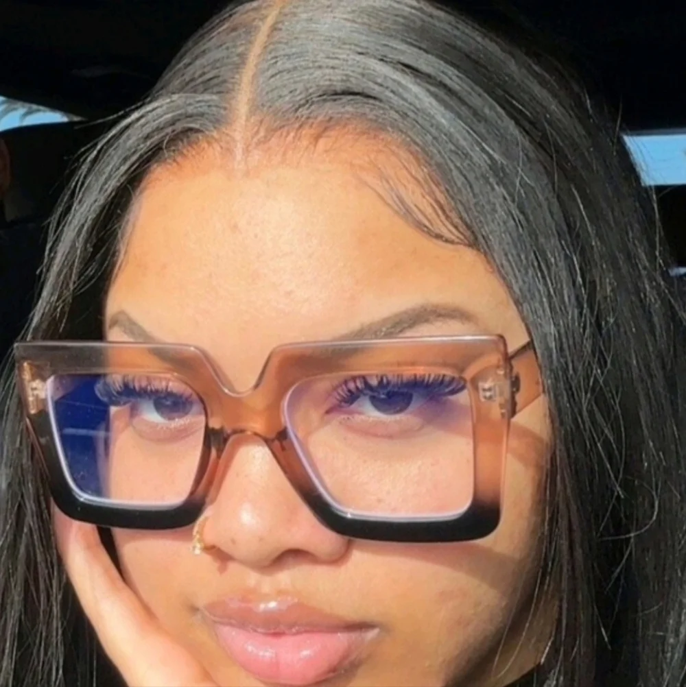 NEW Black and Brown Oversized Fashion Glasses